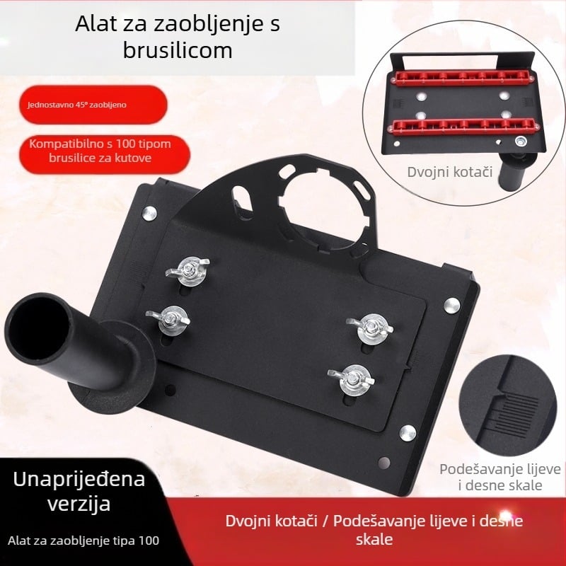 Odeller Uređaj za kanjenje rubova keramičkih pločica, Tip 100, 45° rez rubova, Kompaktni držač, 220V