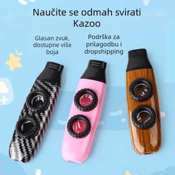 Kazoo flauta — instrument za početnike, nije potrebno učiti, profesionalna tremolo razina.