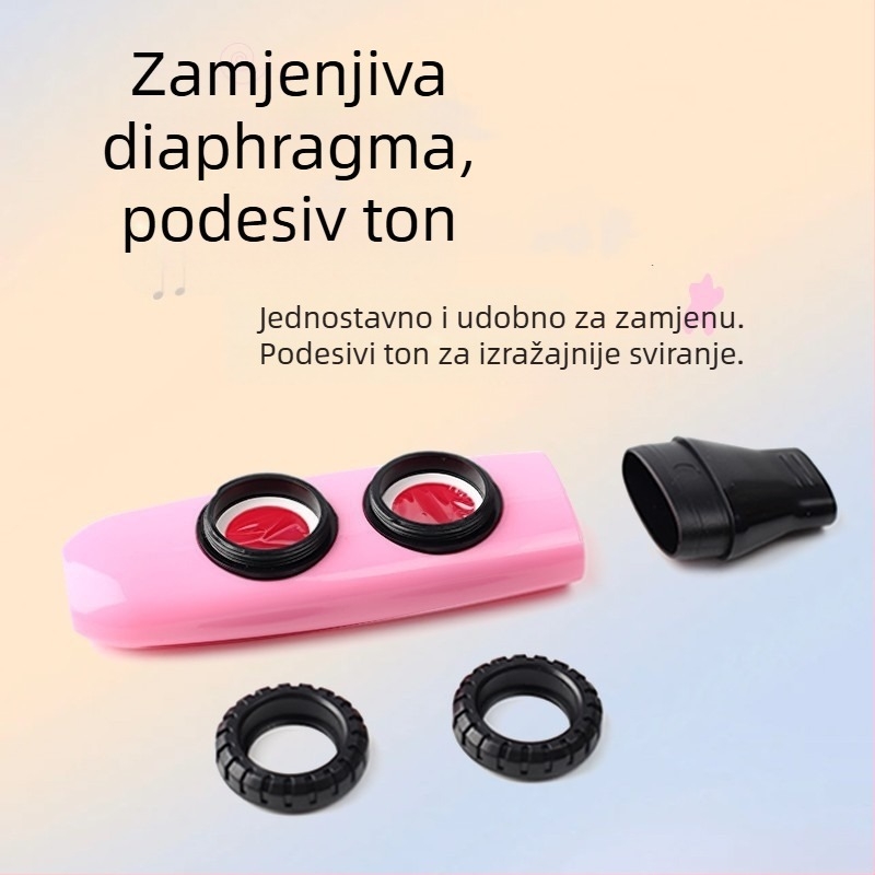 Kazoo flauta — instrument za početnike, nije potrebno učiti, profesionalna tremolo razina.