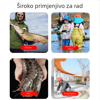 PVC rukavne manžetice za zaštitu pri ribolovu i radu – vodootporne, za odrasle, moderan minimalistički stil