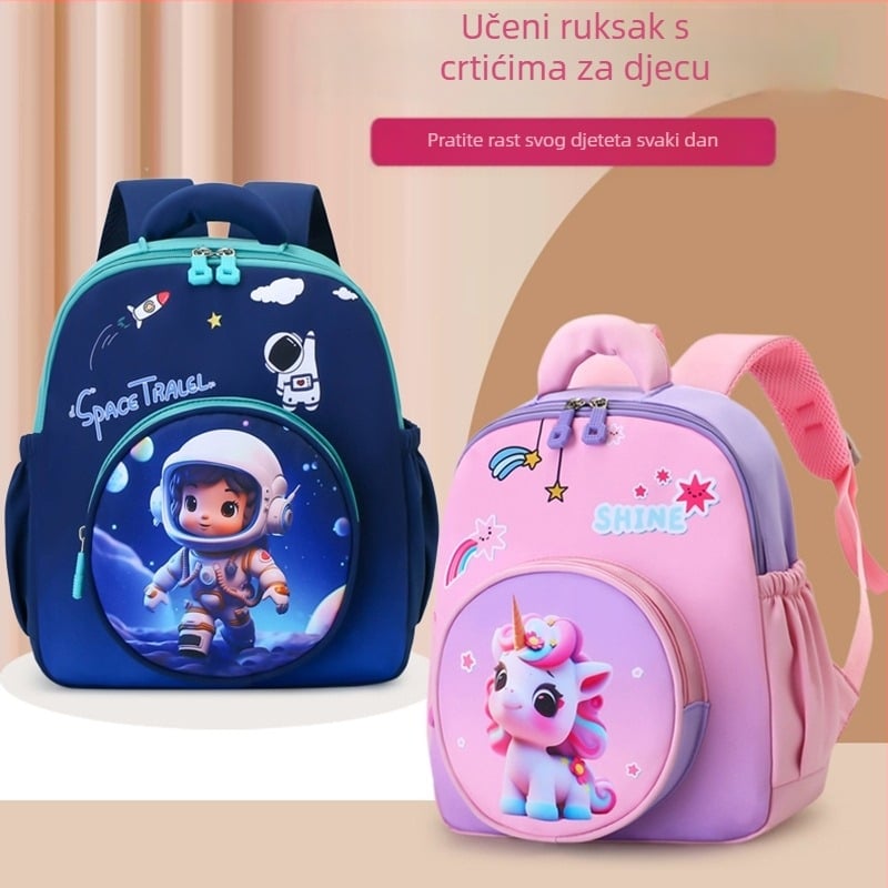 Dječji ruksak s anime motivom, Oxford materijal, prozračan i otporan na habanje, zakrivljene naramenice