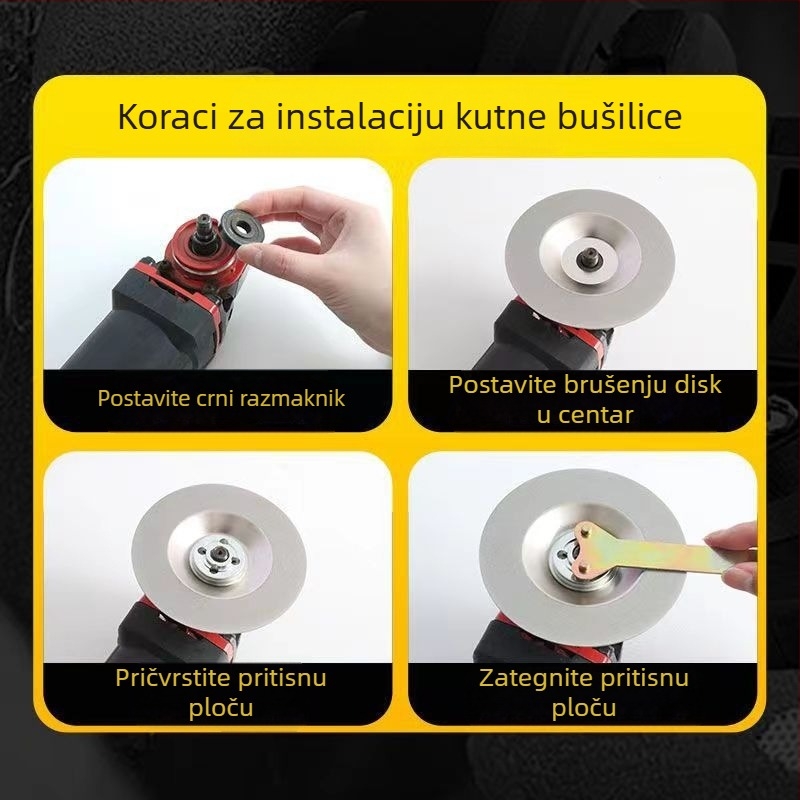 Junhao Dijamantni posuda-typ disk za kutnu brusilicu – elektroplatiranje, model Diamond, keramicka obrada