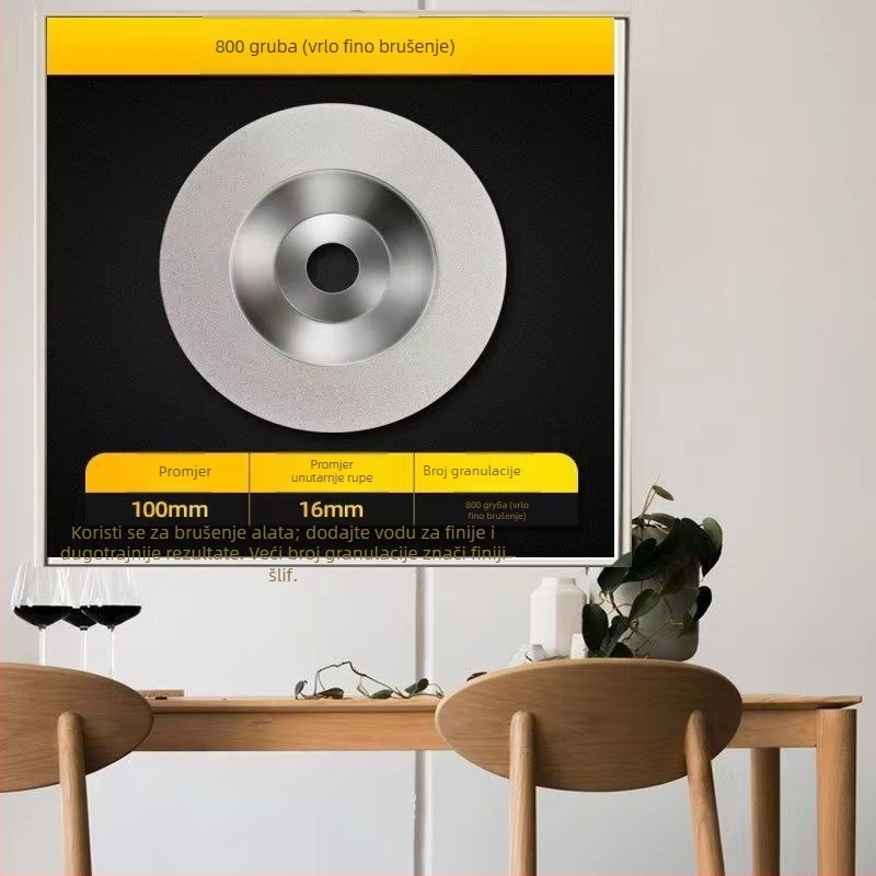 Junhao Dijamantni posuda-typ disk za kutnu brusilicu – elektroplatiranje, model Diamond, keramicka obrada