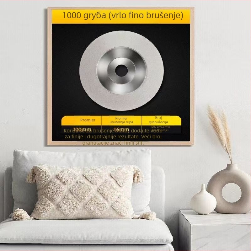 Junhao Dijamantni posuda-typ disk za kutnu brusilicu – elektroplatiranje, model Diamond, keramicka obrada