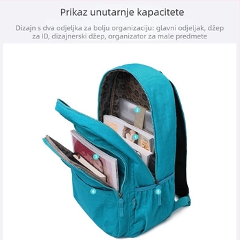 Putni ruksak od najlona, 20–35 L, prozračan, vodootporan, otporan na habanje, gradski minimalistički dizajn, kompatibilan s 14-inčnim prijenosnim računalom