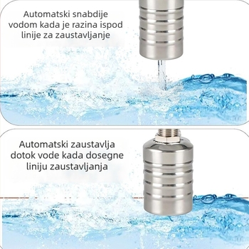 Plutajući kuglasti ventil za spremnik vode — kuglasti tip, medij: voda