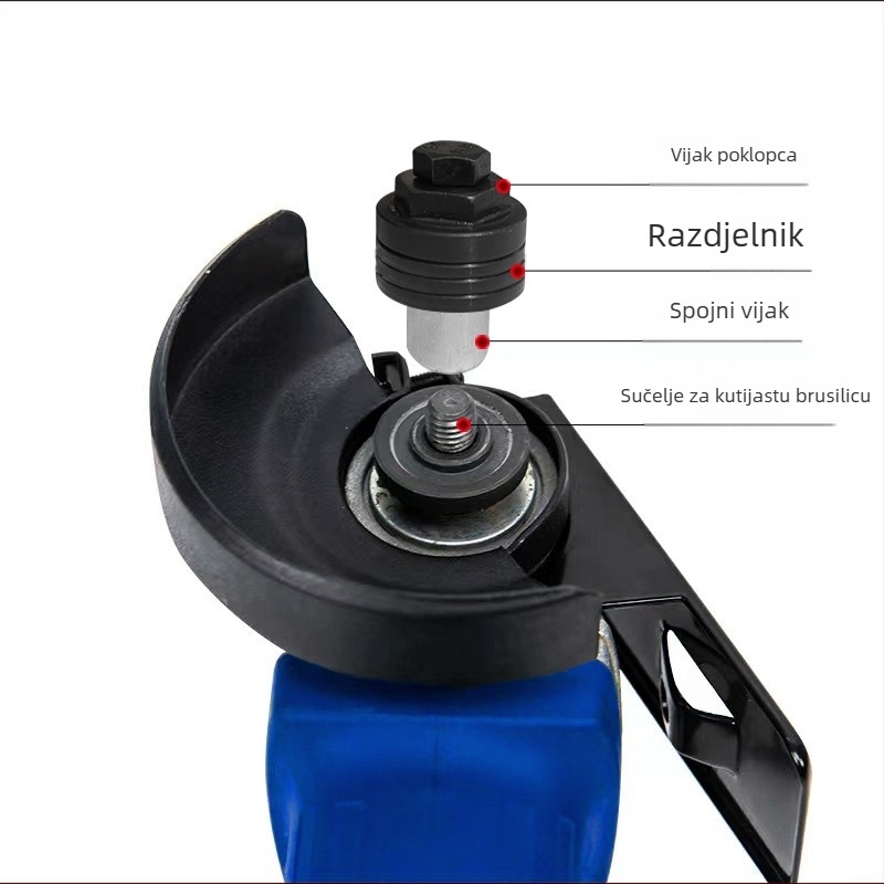 Adapter za slotanje za kutnu brusilicu Tip 100; hidraulički slotirajući adapter; višefunkcionalan; set višestrukih reznih diskova