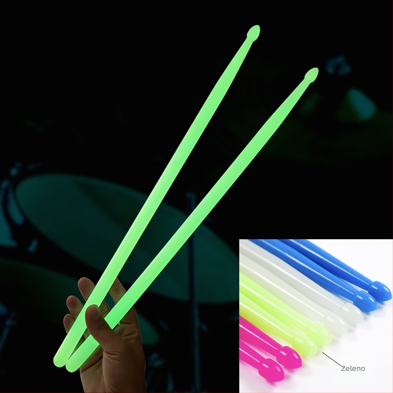 Svjetleće plastične bubnjarske štapiće 5A s protukliznim držačem – moboog