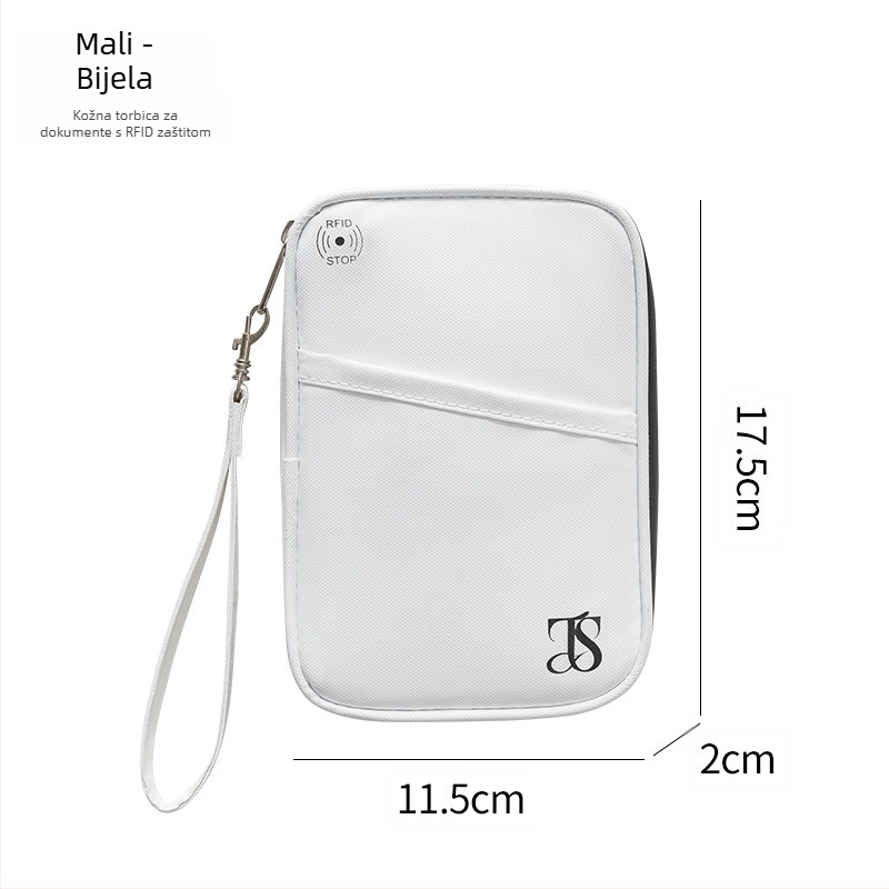 Držač za putovnicu i dokumente, protiv krađe, vodootporan, stil ručne torbe, materijal 600D, za putovanja