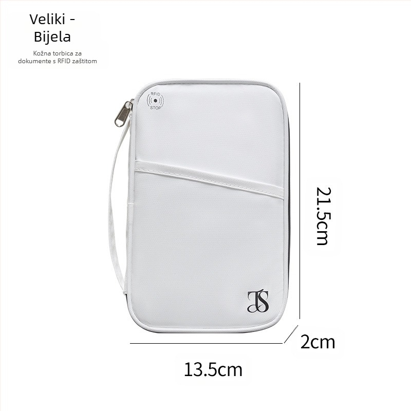 Držač za putovnicu i dokumente, protiv krađe, vodootporan, stil ručne torbe, materijal 600D, za putovanja