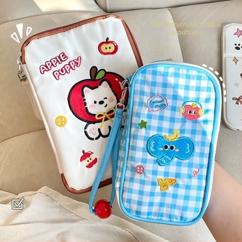 Organizator kablova za podatke, prijenosni višeslojni putni organizator za kablove, USB pogone i slušalice, poliesterska torba u stilu ručne torbe, višefunkcionalni organizator