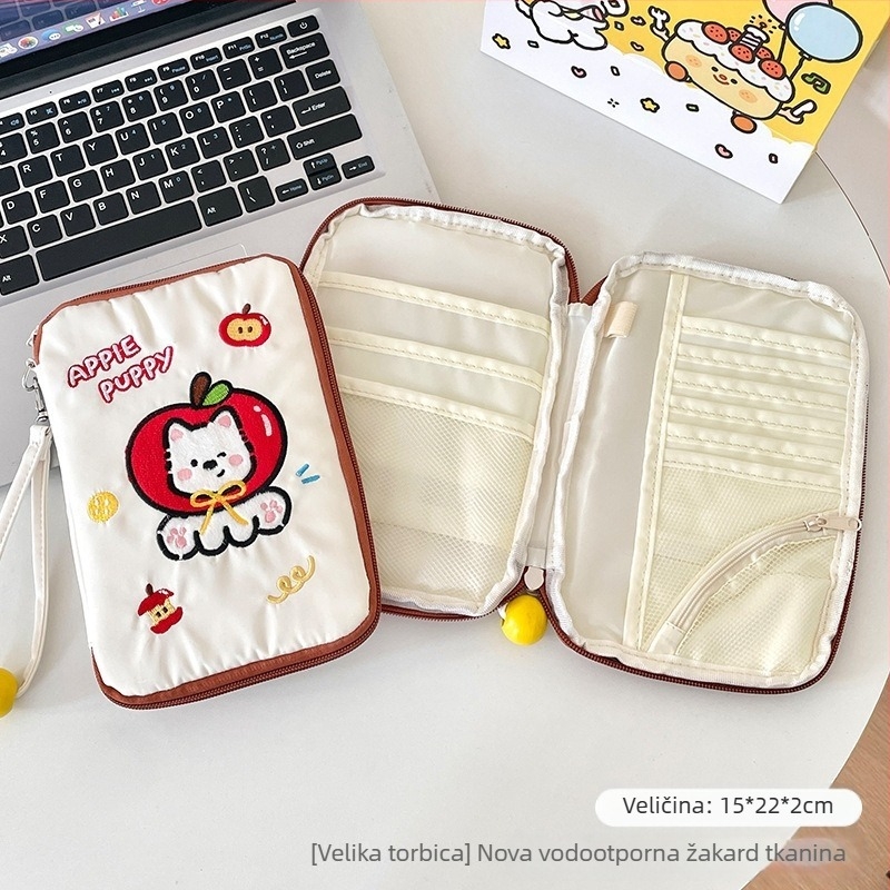 Organizator kablova za podatke, prijenosni višeslojni putni organizator za kablove, USB pogone i slušalice, poliesterska torba u stilu ručne torbe, višefunkcionalni organizator