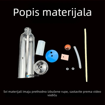 DIY jednostavan piston pump model – Craftsman, od plastike, za osmi razred, praktični znanstveni set