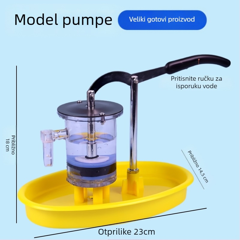 DIY jednostavan piston pump model – Craftsman, od plastike, za osmi razred, praktični znanstveni set