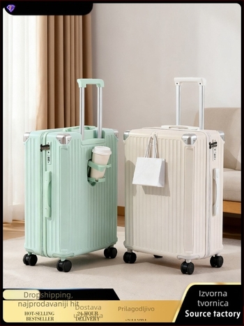 Putni kofer sa zatvaranjem na zip i TSA kombinacijskom bravom, ABS+PC materijal, 2,9 kg, otvaranje na zip, pogodan za ručnu prtljagu