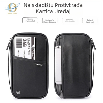 RFID zaštitna torbica za putovnicu Shengyang Bags, vodootporan najlon, ultra lagana, proširiva, velika kapaciteta pohrane
