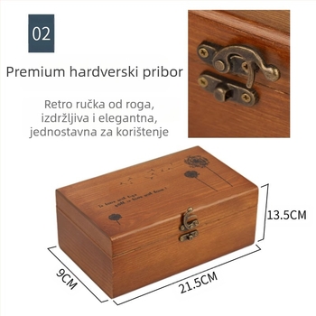 Drvena kutija za šivenje — Marka Hangpai Fabric; 30 komada po kartonu