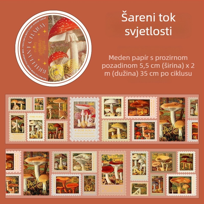 Morning Foam brončana traka za otiskivanje – premazani papir, dekorativna upotreba, bez prilagodbe