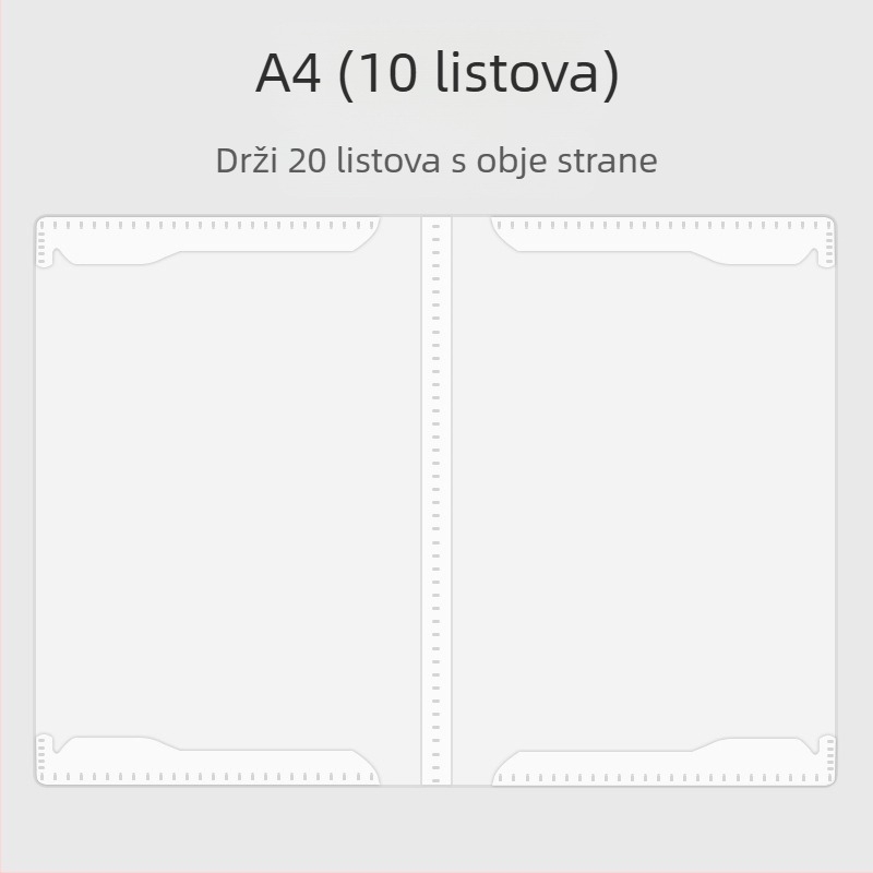 Kožni folder za note, model Ypj-001, 20 stranica, 30 mm kralježnica, 5 mm debljina materijala