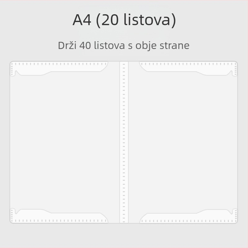 Kožni folder za note, model Ypj-001, 20 stranica, 30 mm kralježnica, 5 mm debljina materijala