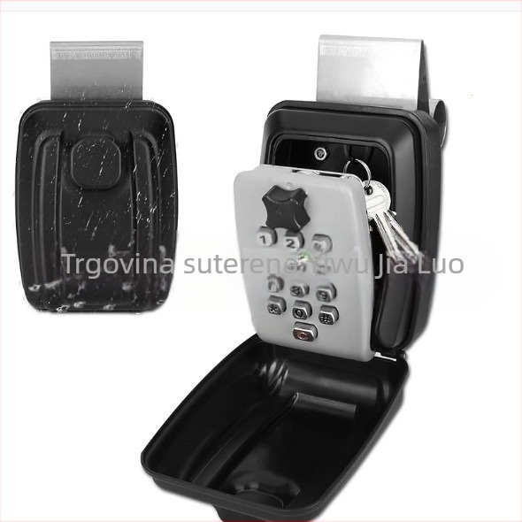 Mehanička kutija za lozinku s gumbom od aluminijske legure | 1 mm šipka zaključavanja | namijenjena za ključeve, kartice i ID kartice | moderan minimalistički dizajn