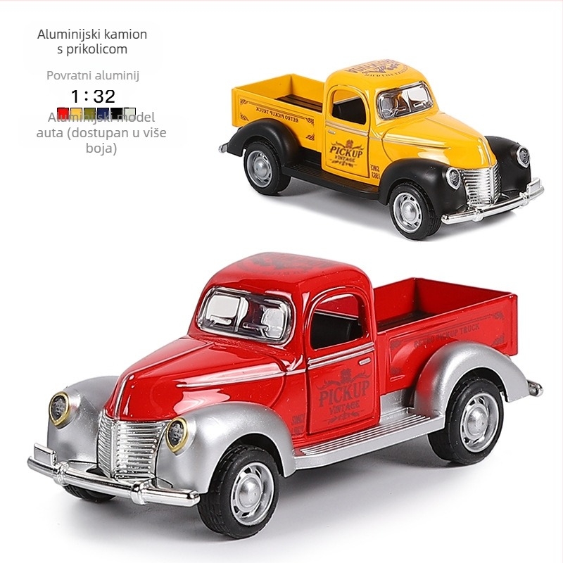 Model pickup automobila od legure, s pull-back mehanizamom, za uzrast 7–14 godina, podrijetlo Guangdong