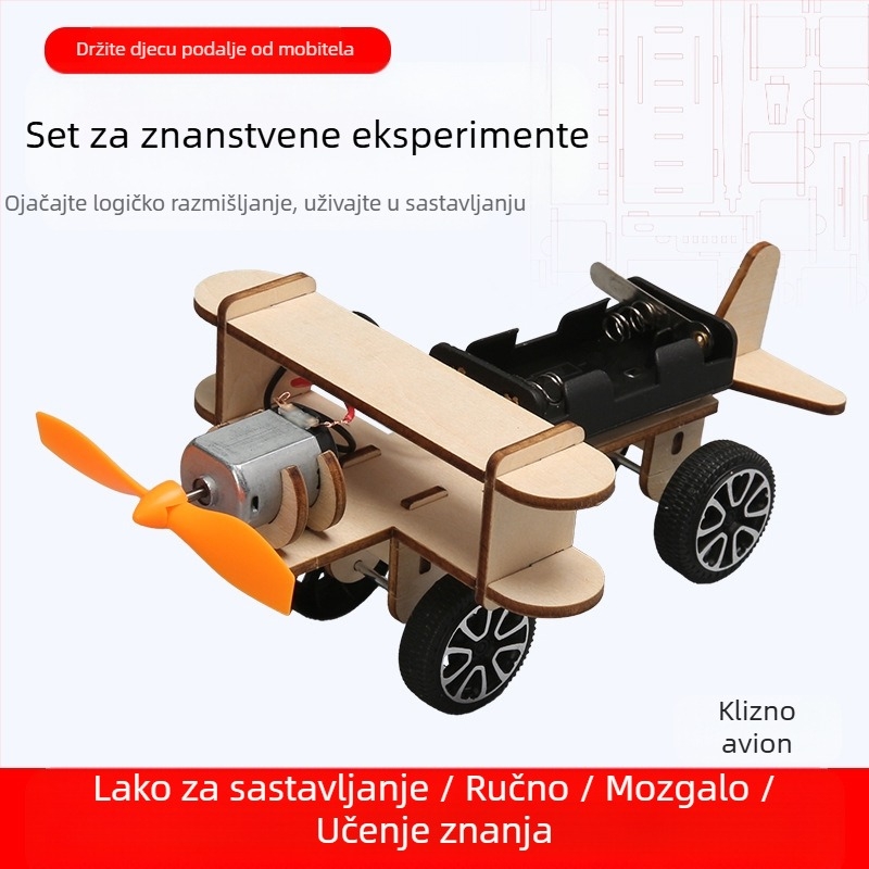 Drveni set za znanstvene eksperimente iz fizike, DIY, neelektrični, višenamjenski, za uzrast 7-14 godina
