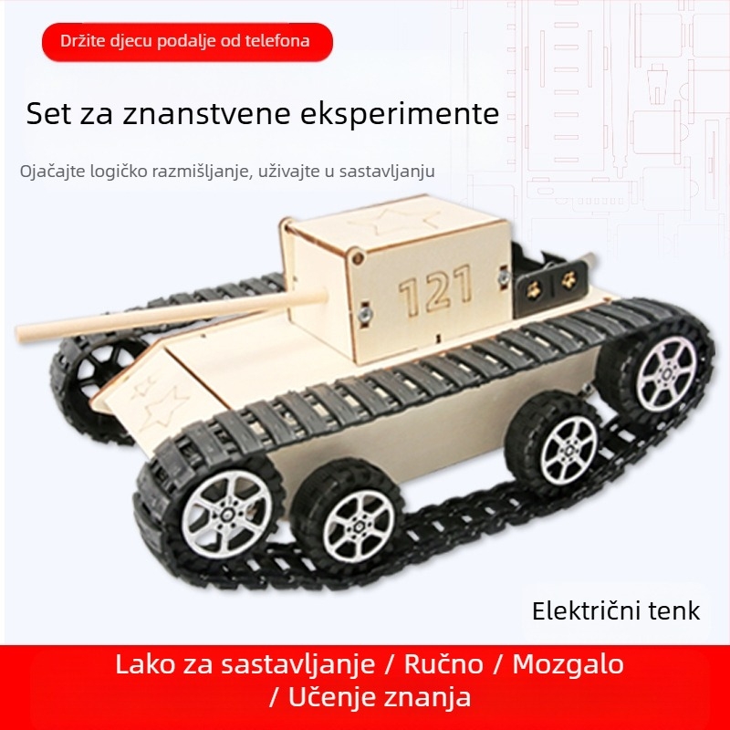 Drveni set za znanstvene eksperimente iz fizike, DIY, neelektrični, višenamjenski, za uzrast 7-14 godina