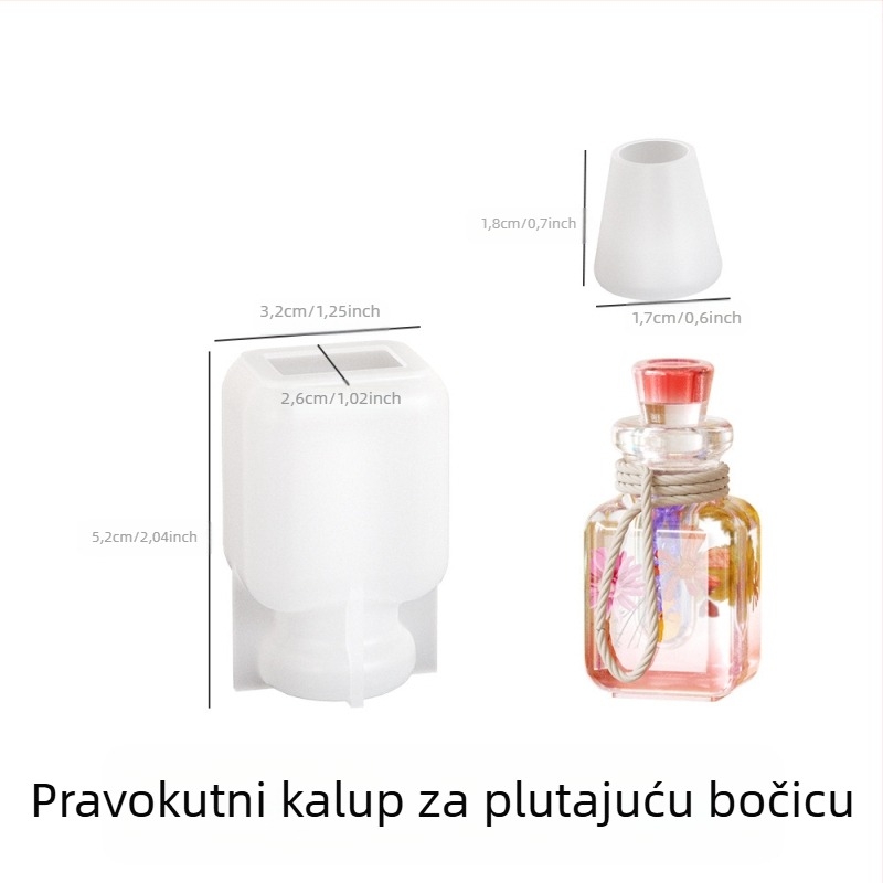 DIY kalupi za nakit: silikonski kalupi za drift boce i boce želja, kristalna smola Lake Light Stone Color, proljeće 2025