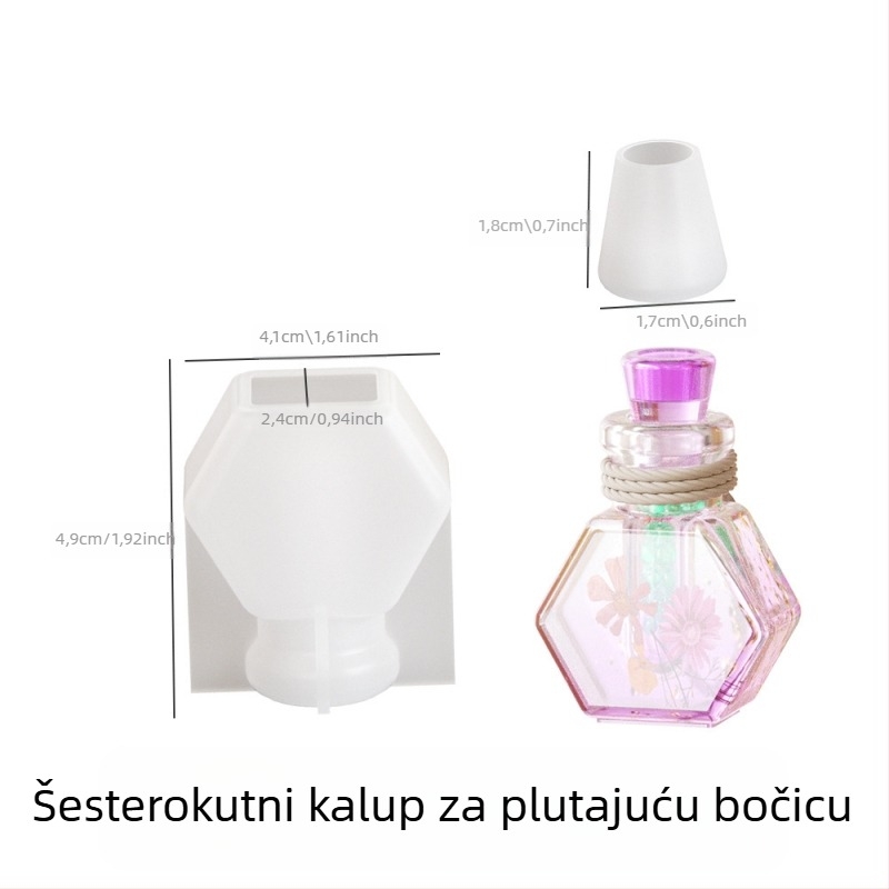 DIY kalupi za nakit: silikonski kalupi za drift boce i boce želja, kristalna smola Lake Light Stone Color, proljeće 2025