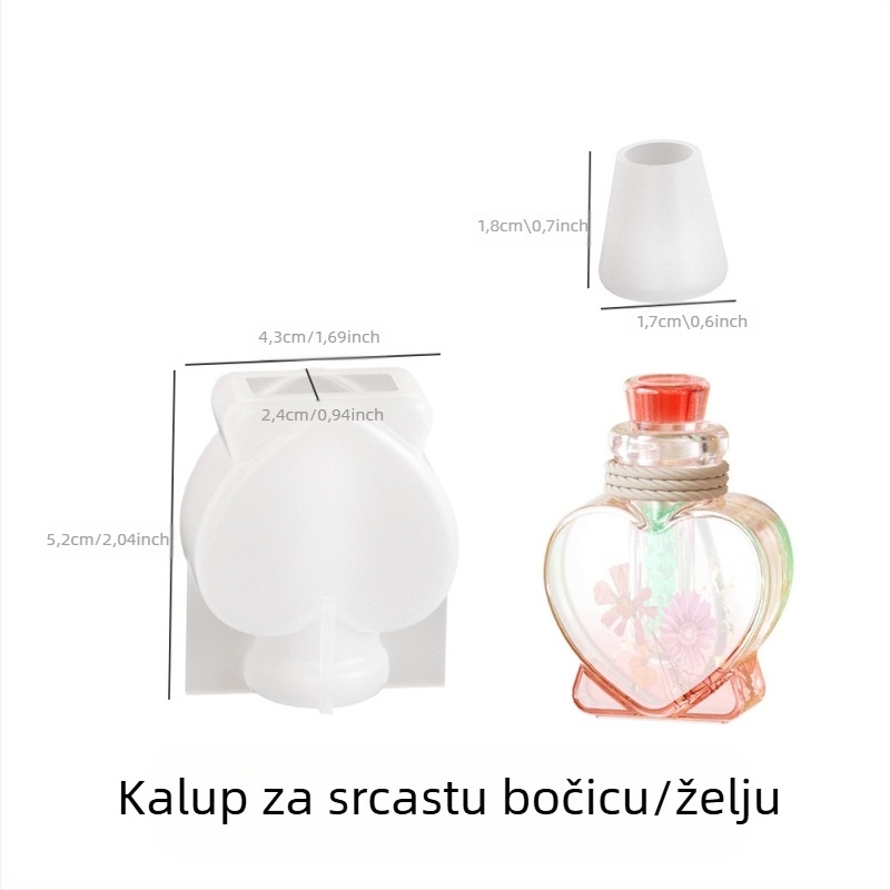 DIY kalupi za nakit: silikonski kalupi za drift boce i boce želja, kristalna smola Lake Light Stone Color, proljeće 2025