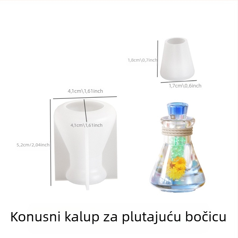 DIY kalupi za nakit: silikonski kalupi za drift boce i boce želja, kristalna smola Lake Light Stone Color, proljeće 2025