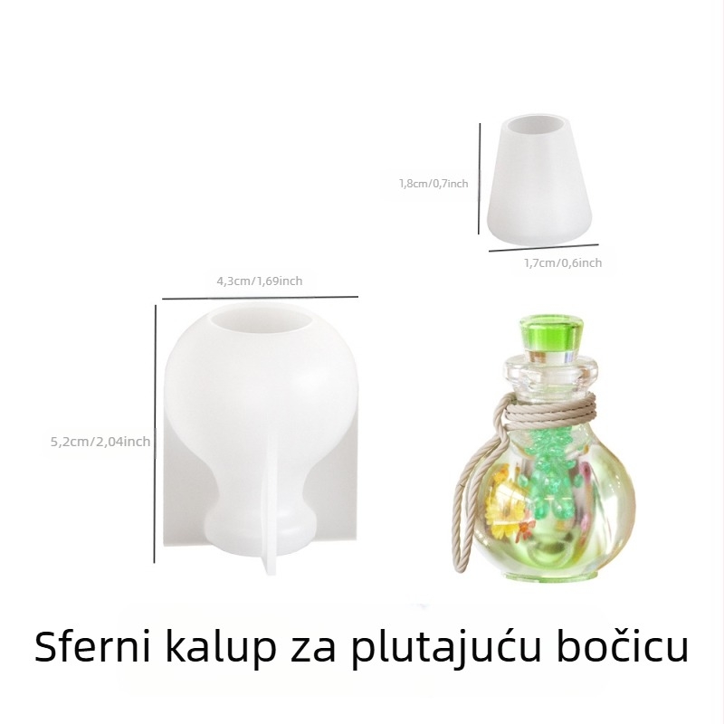 DIY kalupi za nakit: silikonski kalupi za drift boce i boce želja, kristalna smola Lake Light Stone Color, proljeće 2025
