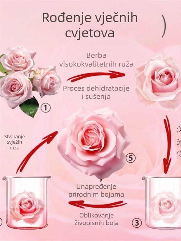 Kutija Cortical za prstenje s večnim cvijetom i ambalaža nakita