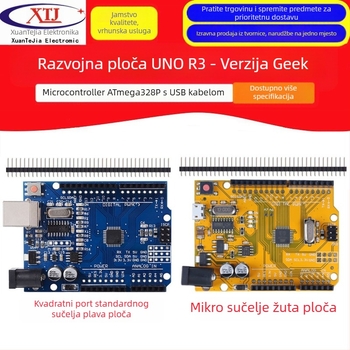 XTJduino UNO-R3 razvojna ploča – poboljšana verzija mikrokontrolerskog modula s CH340