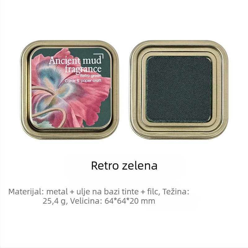 Joyful Podloga za mastilo – Ulje-bazirano mastilo, Za dnevnik i otiske pečata, Metalna kutija