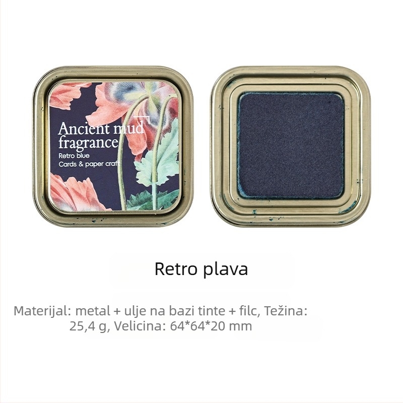 Joyful Podloga za mastilo – Ulje-bazirano mastilo, Za dnevnik i otiske pečata, Metalna kutija