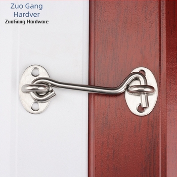 Nehrđajući čelični kuka za vrata i prozore — Značka Left Steel, Model Wind Hook, moderni minimalistički kućni hardver