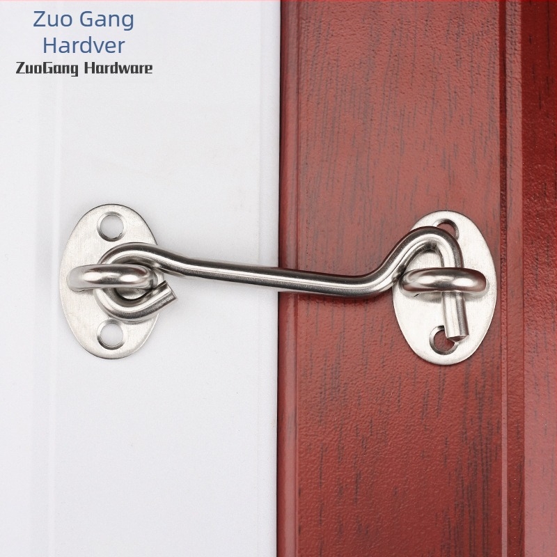 Nehrđajući čelični kuka za vrata i prozore — Značka Left Steel, Model Wind Hook, moderni minimalistički kućni hardver