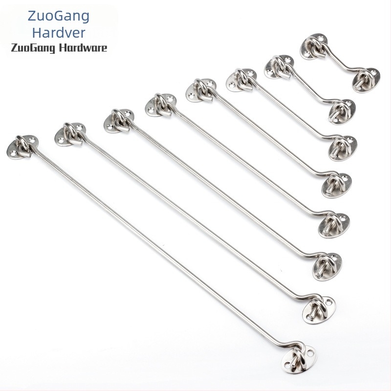 Nehrđajući čelični kuka za vrata i prozore — Značka Left Steel, Model Wind Hook, moderni minimalistički kućni hardver