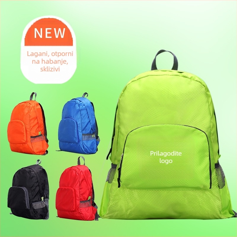 Sportski ruksak - Unisex, poliester materijal, mekan, karirani uzorak, kapacitet ispod 20 L