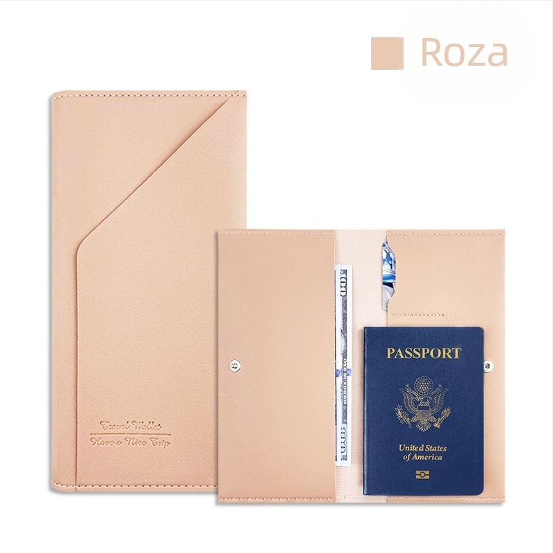 PU kožna torbica za putovnice i putne dokumente, 1-sločni novčanik, višenamjenski držač za Passbook i mogućnost logotipa
