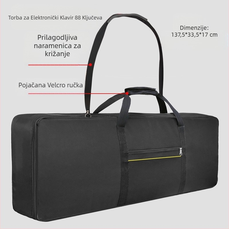 Torba za glazbeni instrument za električni organ, Xiaoma, Oxford platno, prilagodljiva