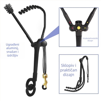 Saxofonski vratni kaiš – metal, model S-02, izdržljiv, pogodan za odrasle i djecu, naramenica