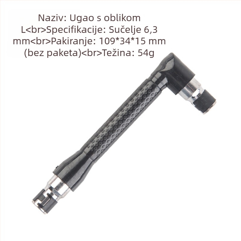 105° kutni adapter za odvijač s šesterokutnom držačem i fleksibilnim osovinom, od ABS-a