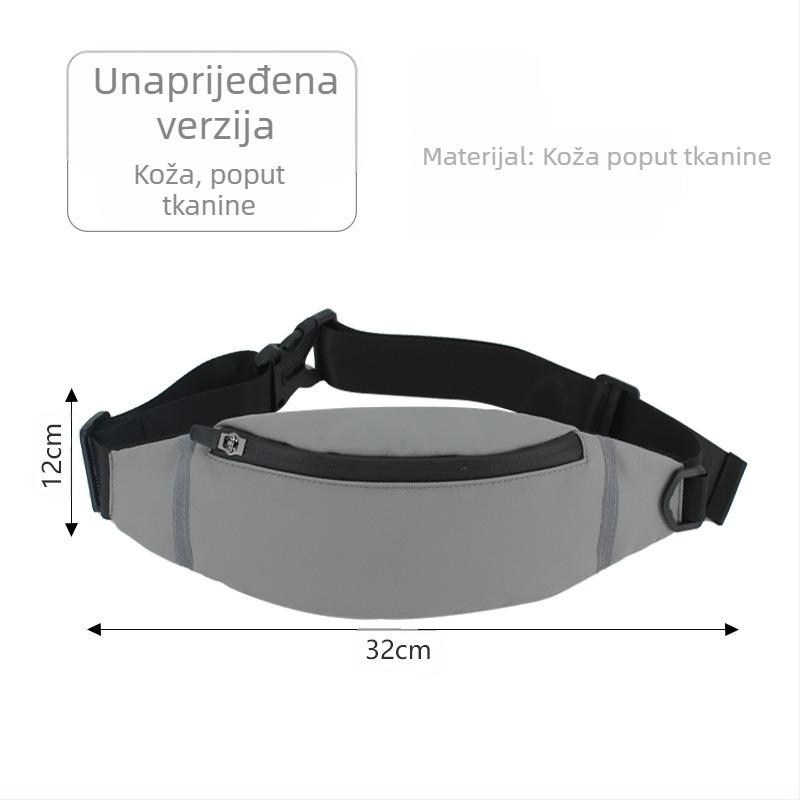 Sportska torbica za bokove za outdoor trčanje, prozračna, ultralagana, antibakterijska, smanjuje teret, membranski materijal, unisex