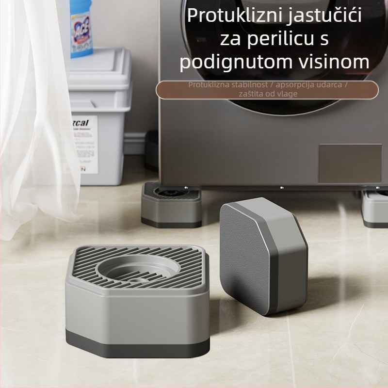 Podložak za noge perilice i hladnjaka – protuklizan, podesiv, pomičan, bez ugradnje, plastičan