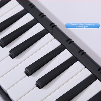 37-ključna prijenosna klavijatura harmonika, model K37, za djecu, plastično kućište, 101+ demo pjesama