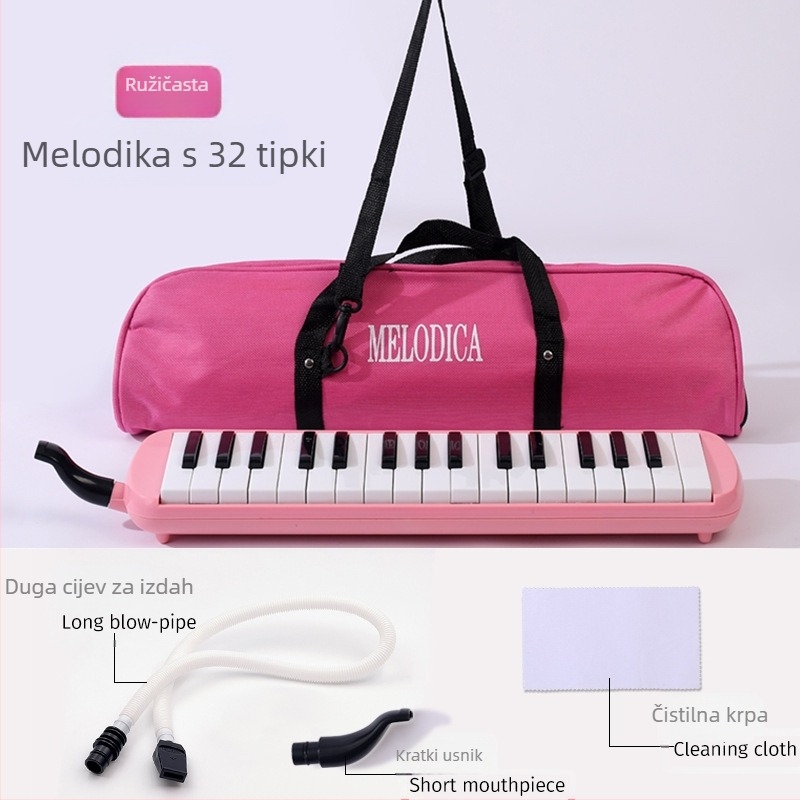 37-ključna prijenosna klavijatura harmonika, model K37, za djecu, plastično kućište, 101+ demo pjesama