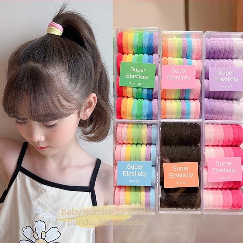 Dječja platnena gumica za kosu, japansko-korejski stil, visoka elastičnost, izdržljiva